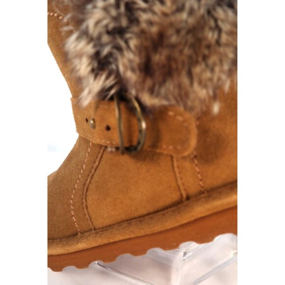 Bearpaw‎ Women's Konnie Boots Brown with Faux Fur Trim - Size 7 - Picture 7 of 8